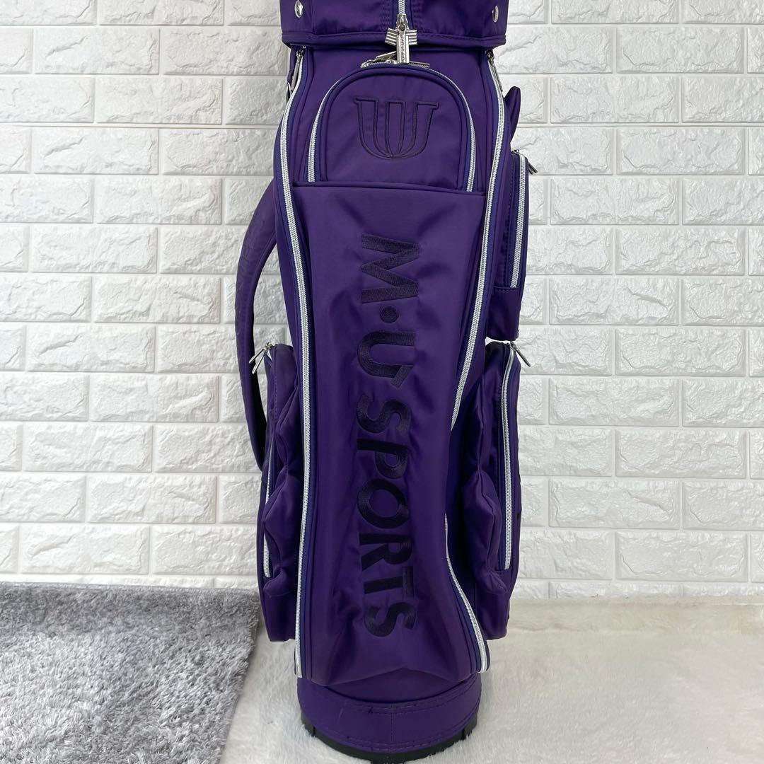 MUスポーツ　ミエコウエサコ　ゴルフキャディーバック　紫