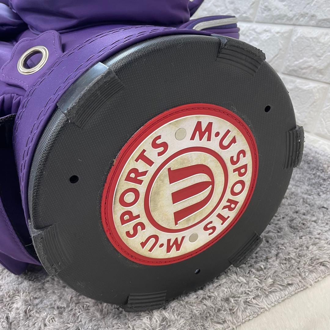 MUスポーツ　ミエコウエサコ　ゴルフキャディーバック　紫