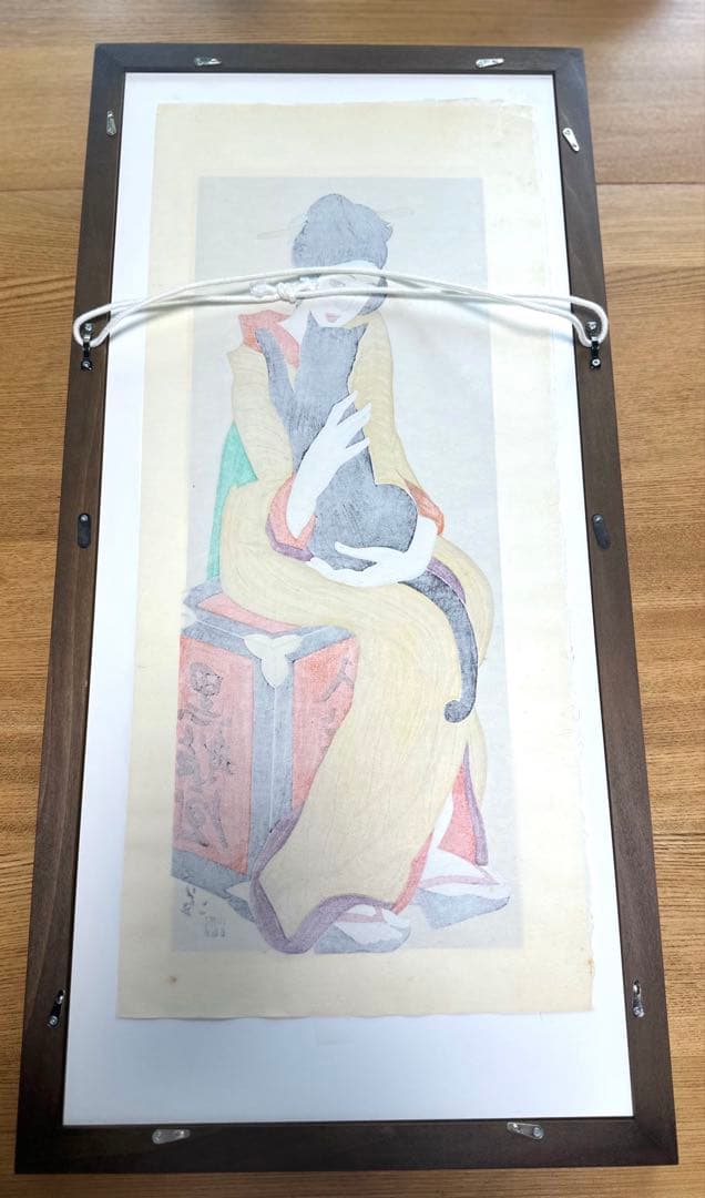 竹久夢二　黒船屋　木版画　版画　リトグラフ　66×32cm アート