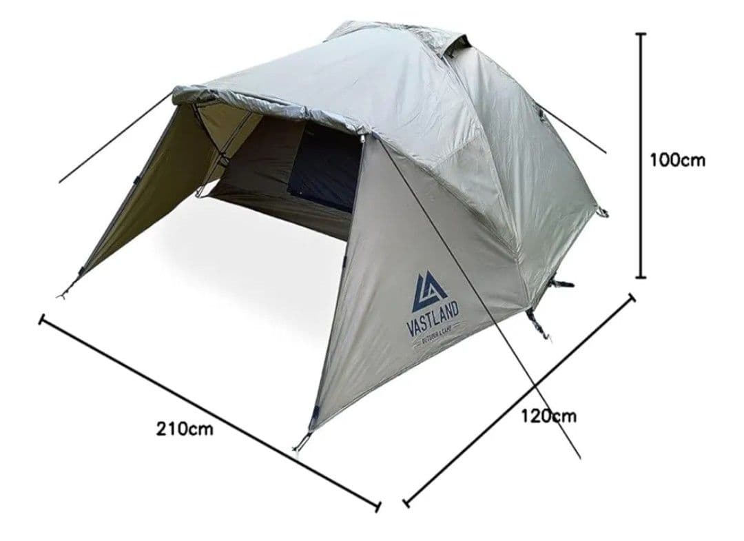 VASTLAND ドーム型ツーリングテント ソロ