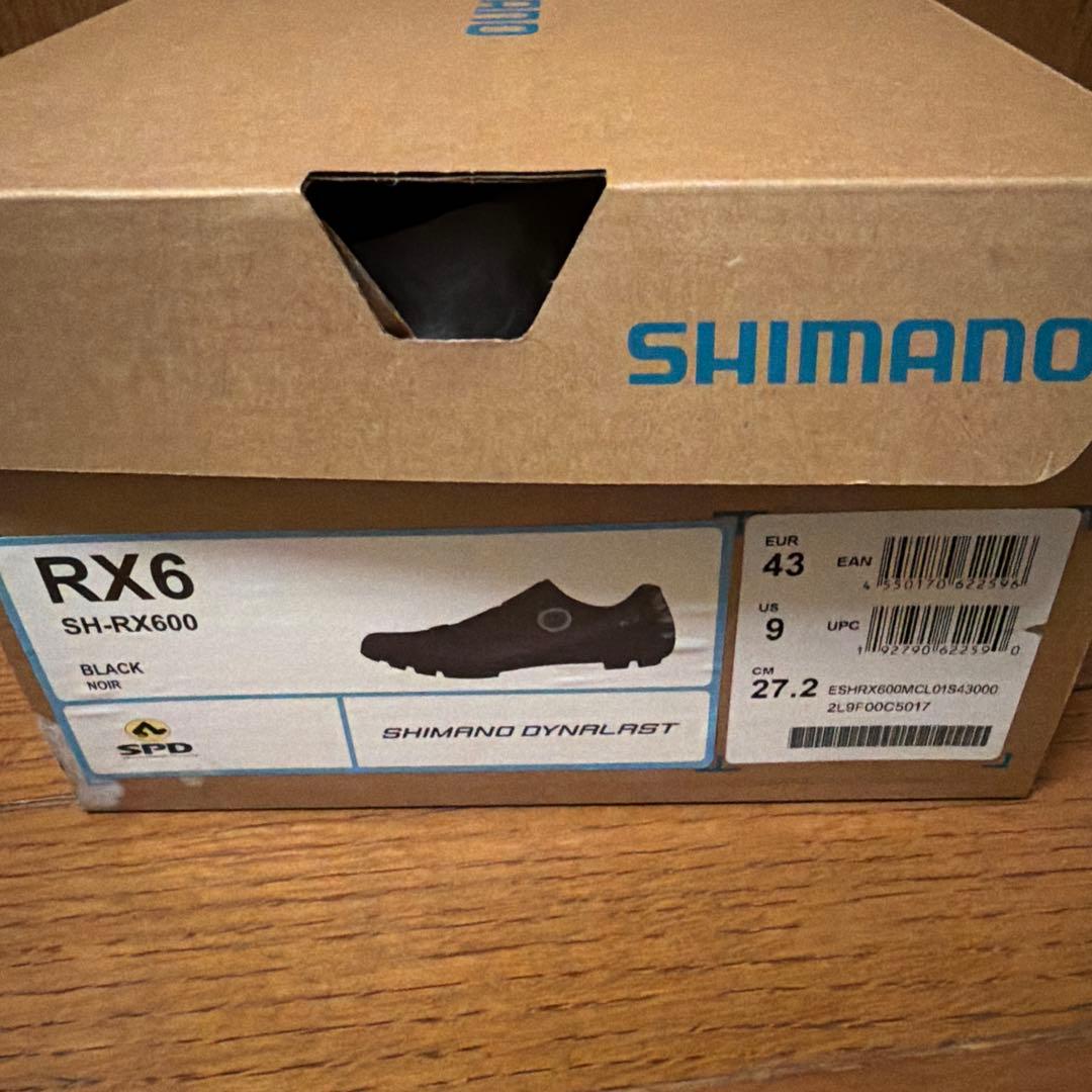 SHIMANO RX6 ブラック カモフラージュ シューズ