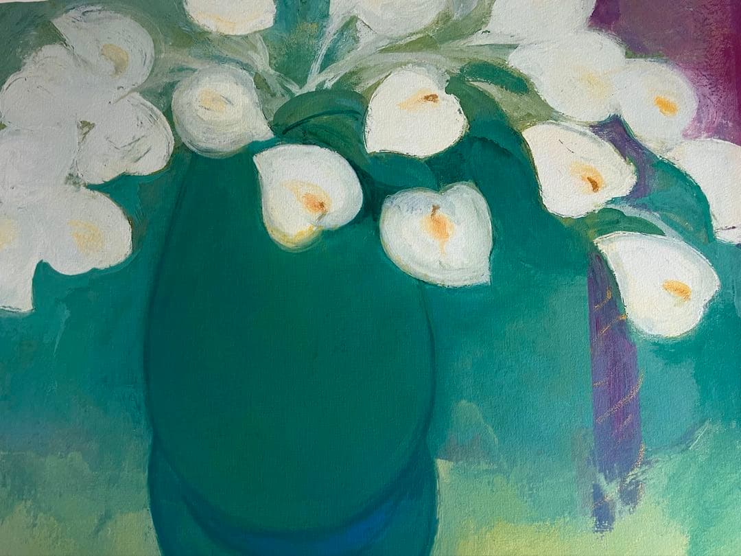 新品額　65枚限定　大きめサイズ　ジニー・キム　版画　直筆サイン　NO. 証明書