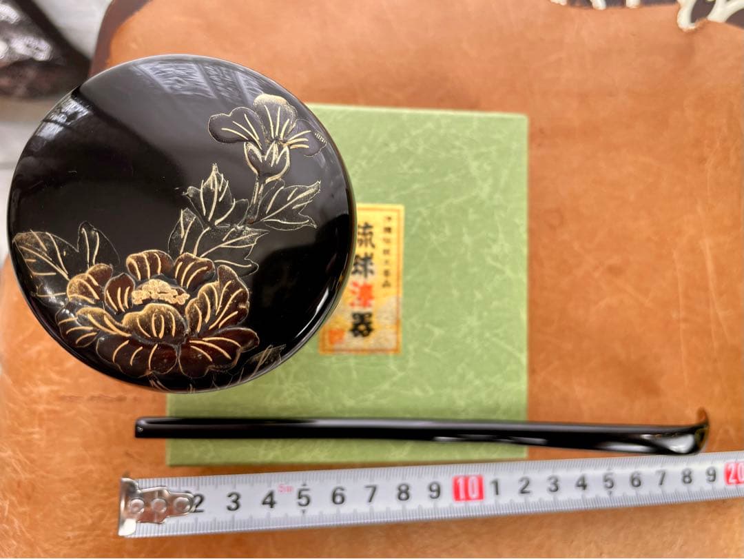 新品・希少　琉球漆器　高級　棗・茶杓・香合・太鼓・オマケ付き　プレミア価格