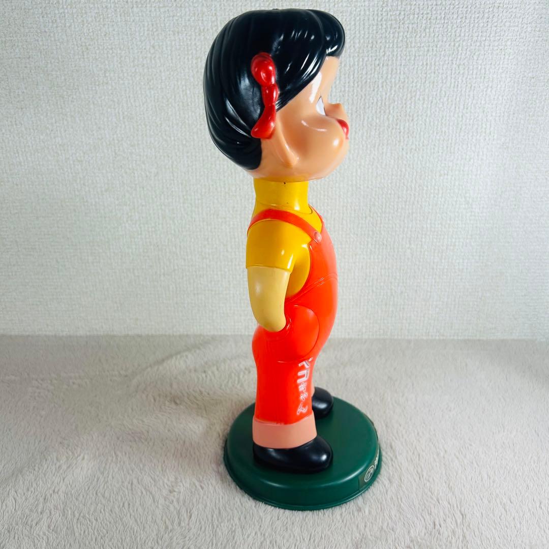【超希少美品】不二家 首ふりペコちゃん　ソフビフィギア　スプリング　レトロ