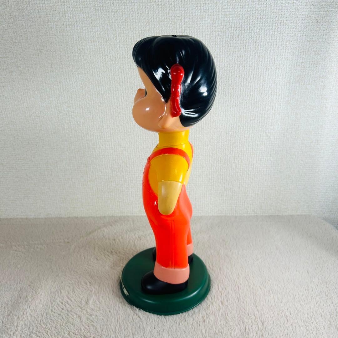 【超希少美品】不二家 首ふりペコちゃん　ソフビフィギア　スプリング　レトロ