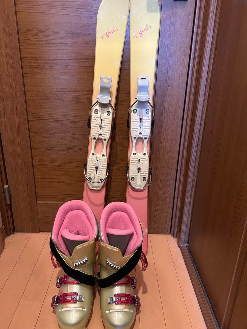 G-girls ショートスキー　ファンスキー　スキーセット　スキーブーツ