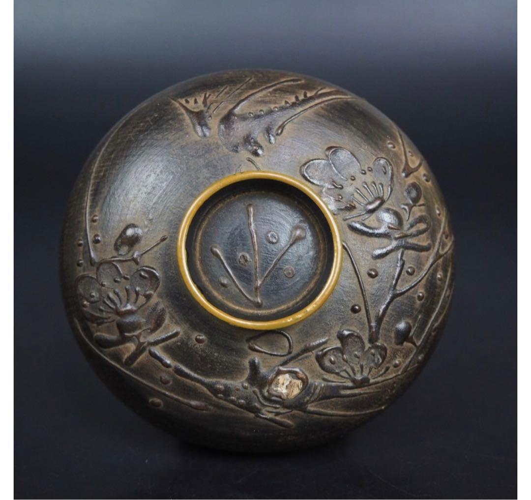 ユズコ送料無料　江戸幕末　鉄錆塗天然木椀4客　会津塗