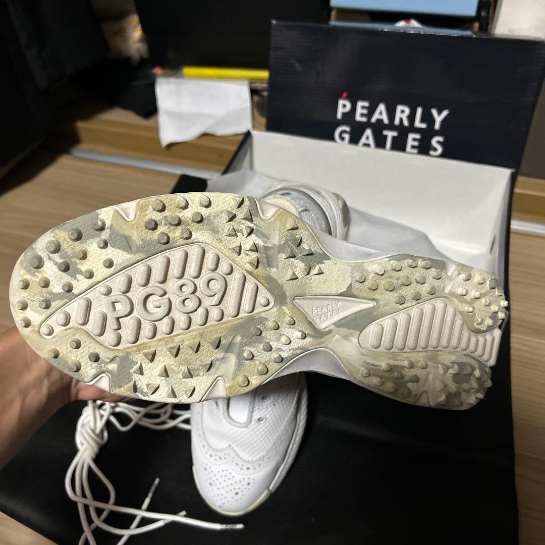PEARLY GATES PG89 ホワイト ゴルフシューズ
