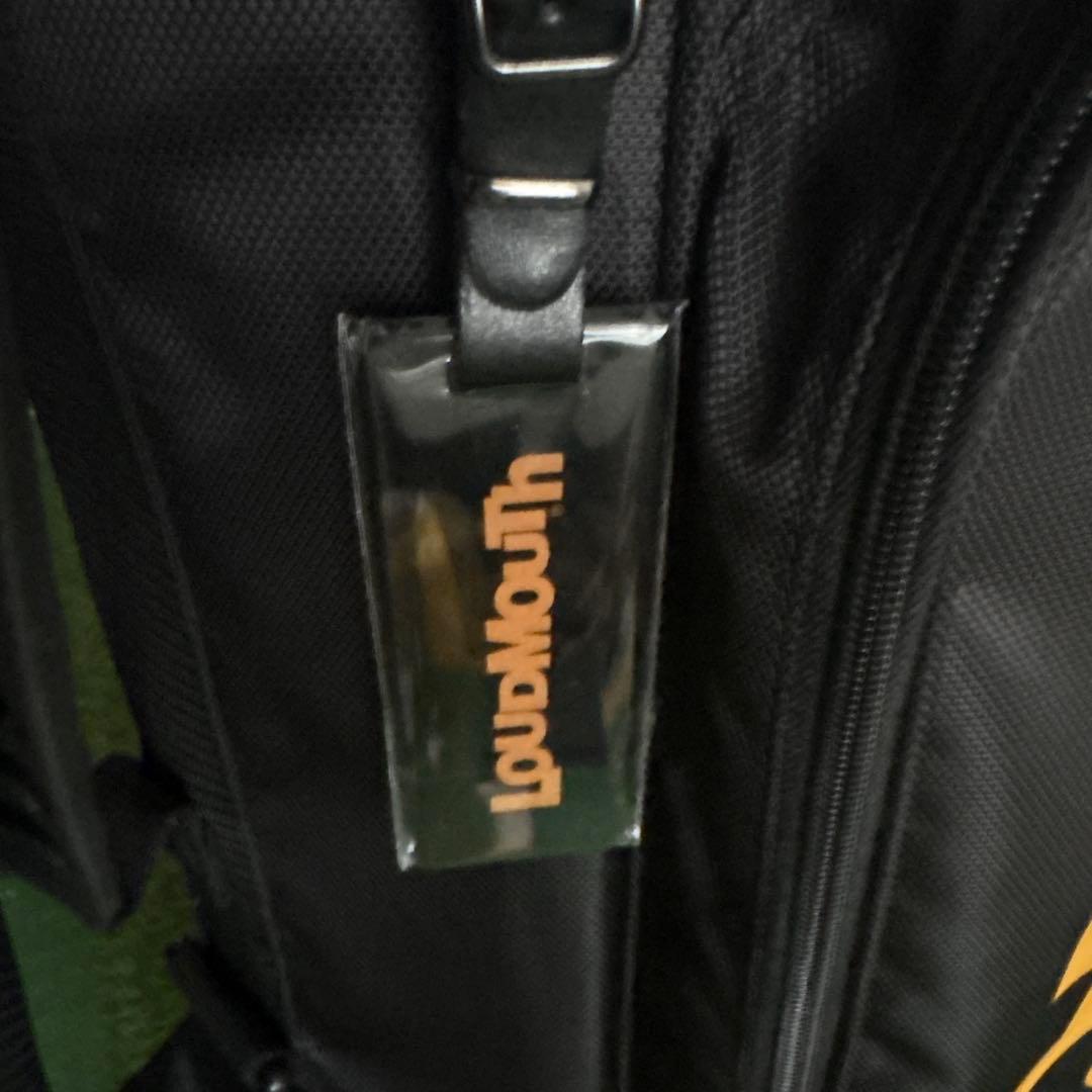 り*ー様 送料込み！LoudMouth 黒 キャディバッグ スタンド付き