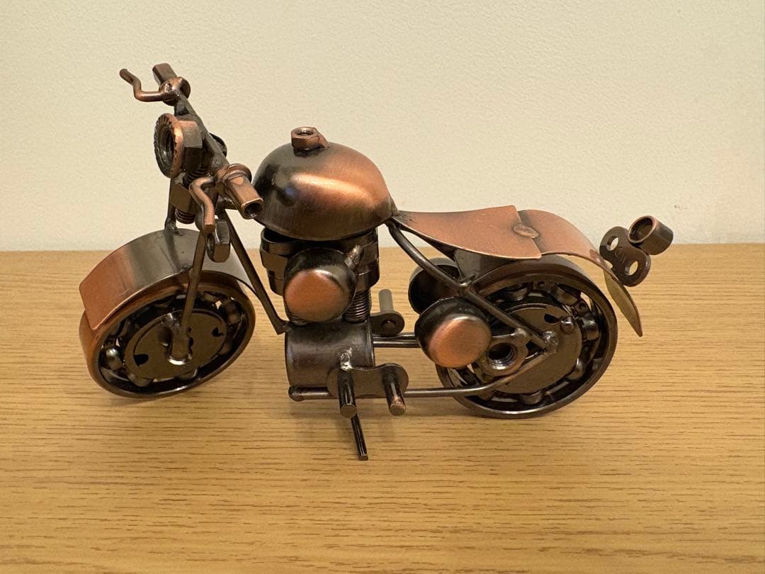 【希少・海外一点物】ボルトナットアート 2点セット バイク＆自転車 アンティーク