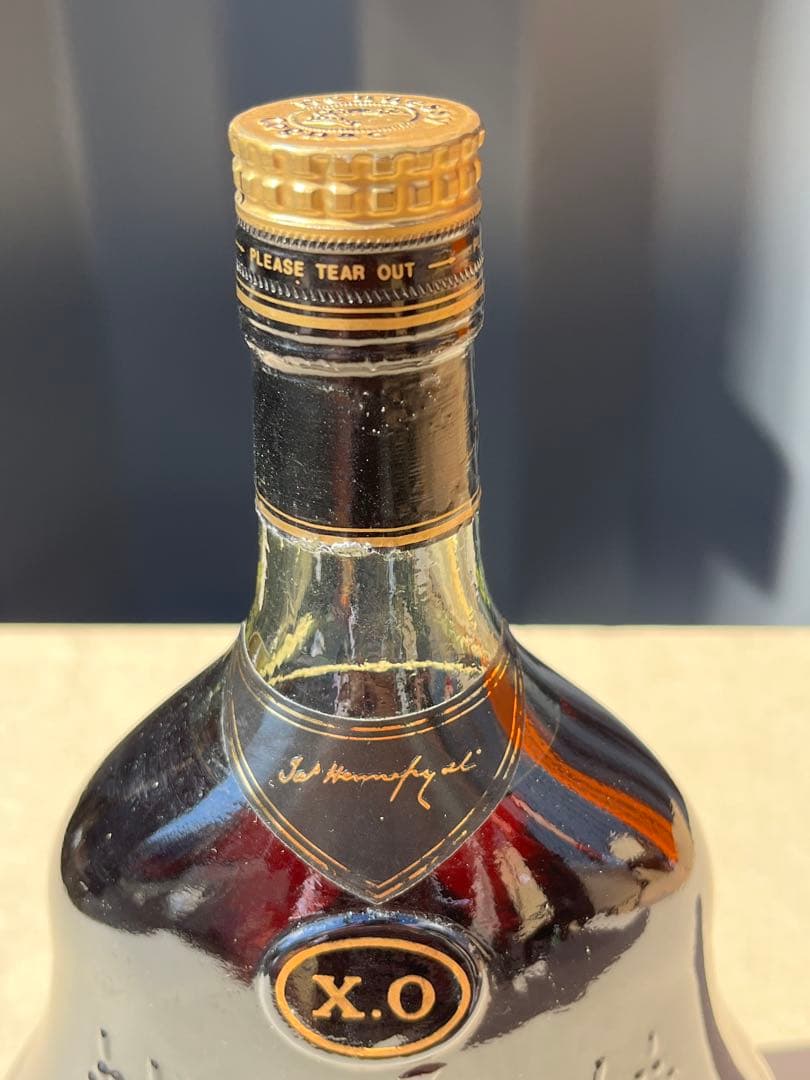 Hennessy X.O.ヘネシー コニャック 古酒 旧ボトル 金キャップ