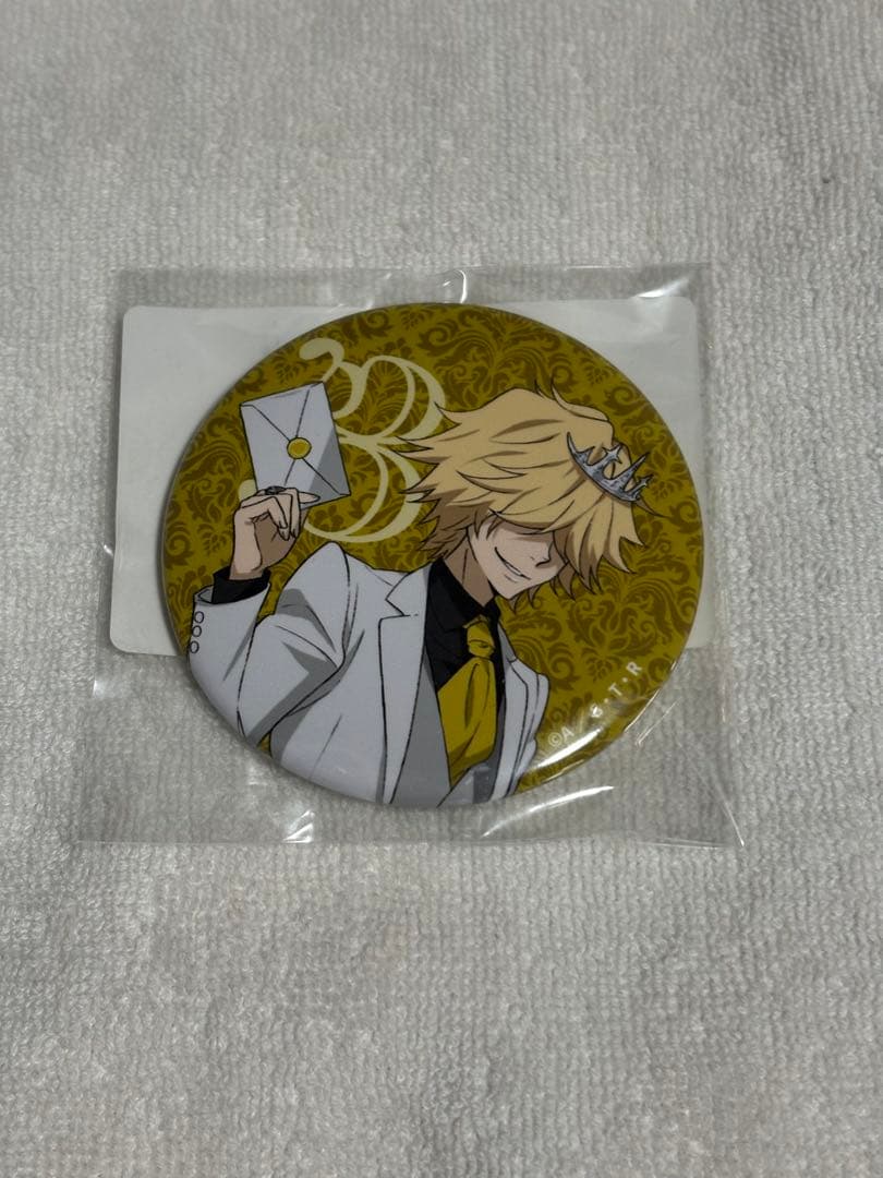 家庭教師ヒットマンREBORN DMMスクラッチ ホワイトスーツ 缶バッジ