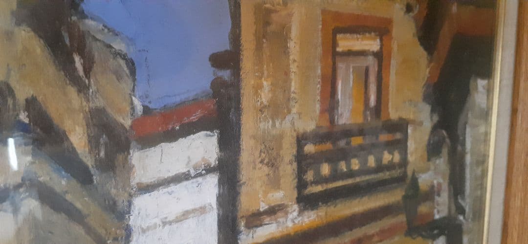 セビリヤ風景　F8　市村一　創造美術会