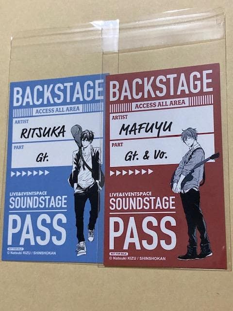 ギヴン　アニメイトカフェ　特典ステッカー　真冬　立夏