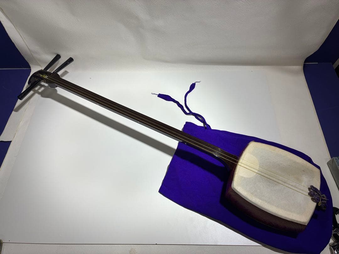 G）教学用 長唄 三味線 合皮張済み プラスチック製 祭り用 踊り用