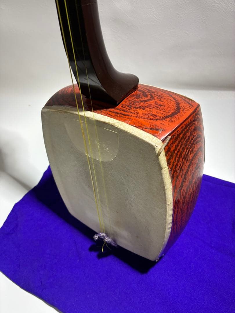 G）教学用 長唄 三味線 合皮張済み プラスチック製 祭り用 踊り用