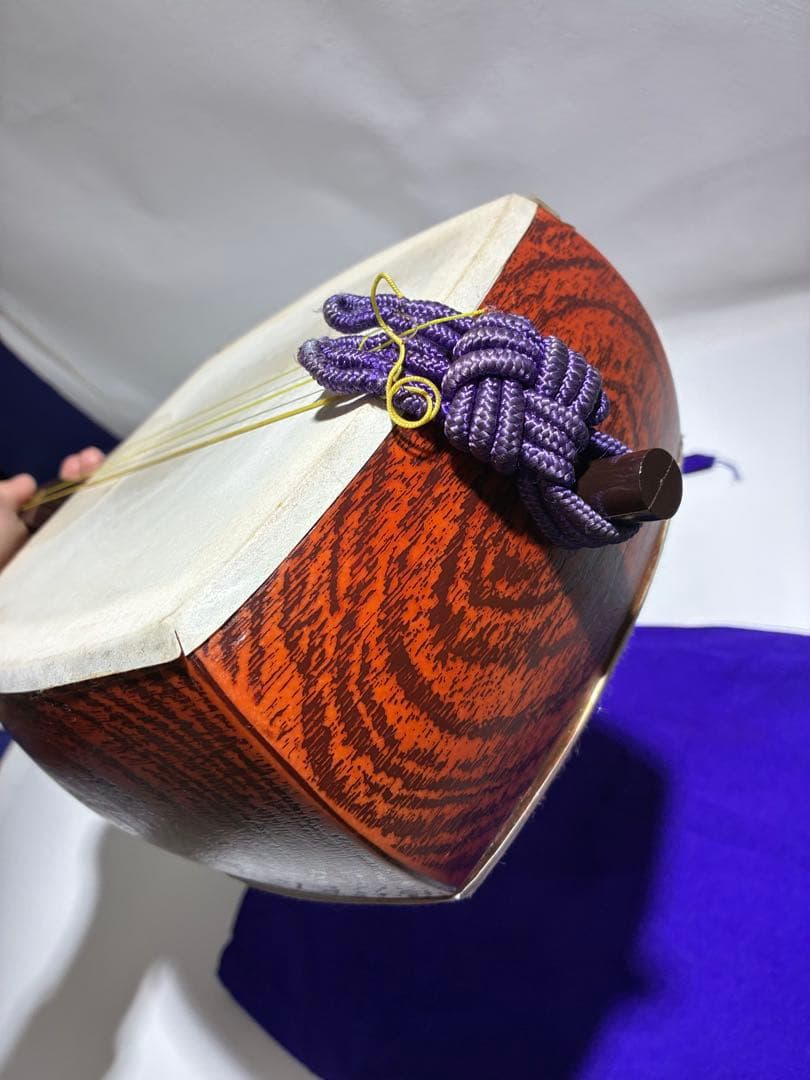 G）教学用 長唄 三味線 合皮張済み プラスチック製 祭り用 踊り用