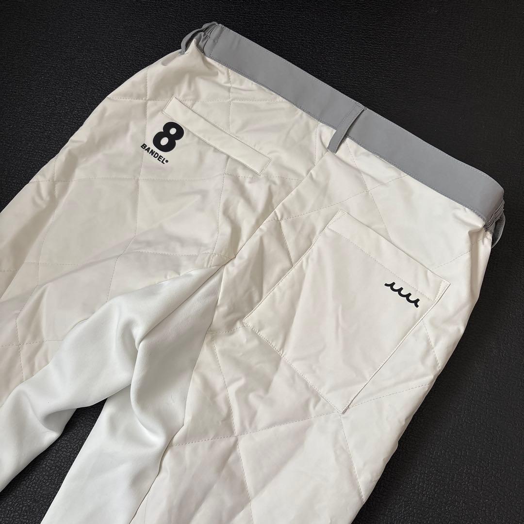 今季新作定価39600円　ムータゴルフ　コラボ　中綿ジョガーパンツ　白