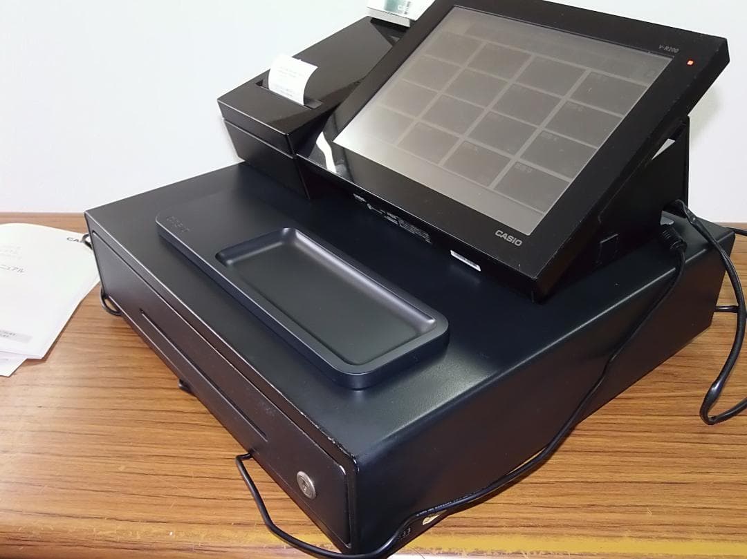 設定無料 CASIO V-R200 レジスター ネット不要　タッチ　250729