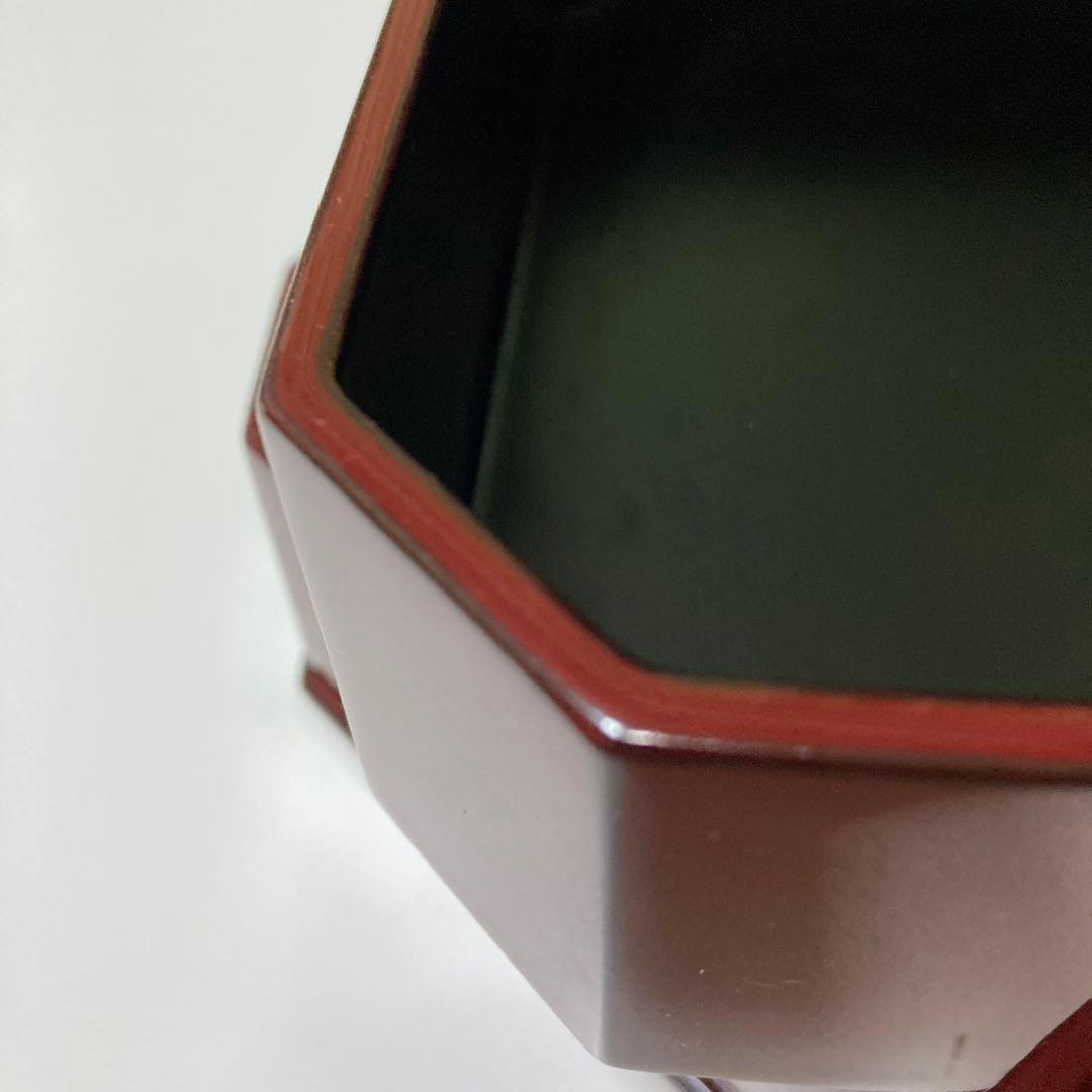 越前塗　桜　重箱　行楽弁当　朱色　二重　名品　昭和レトロ　漆器