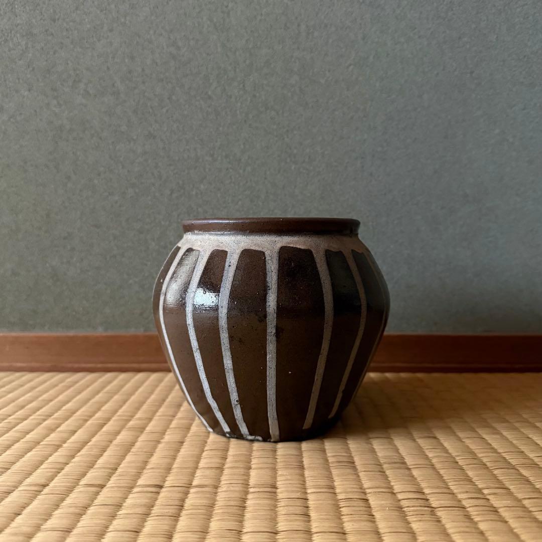 古丹波 丹波 流釉小壷 江戸時代 明治時代 古美術 骨董 民藝 白丹波 古備前