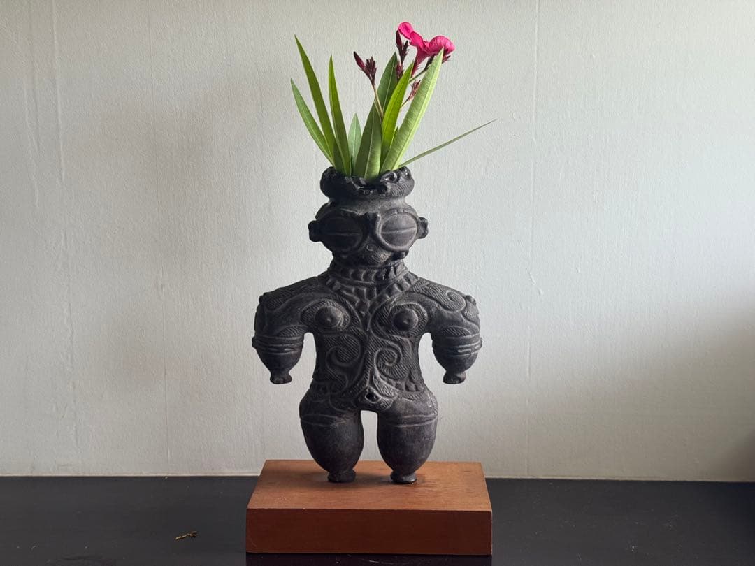 遮光器土偶 土偶 高さ27cm 明古堂 花瓶