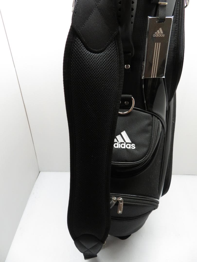 未使用保管品 アディダス adidas キャディバッグ ブラック×ホワイト