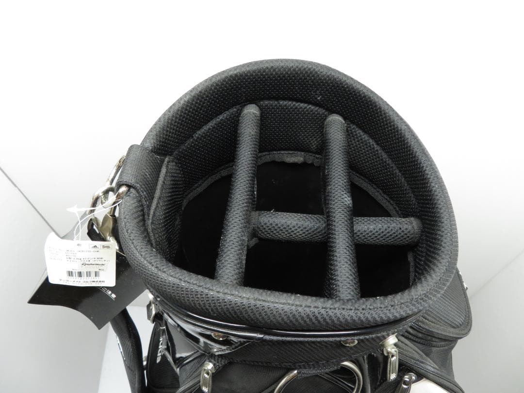 未使用保管品 アディダス adidas キャディバッグ ブラック×ホワイト