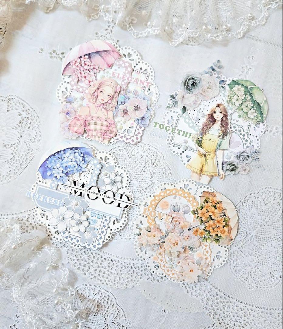 コラージュ素材　紙もの　素材紙　【2297】