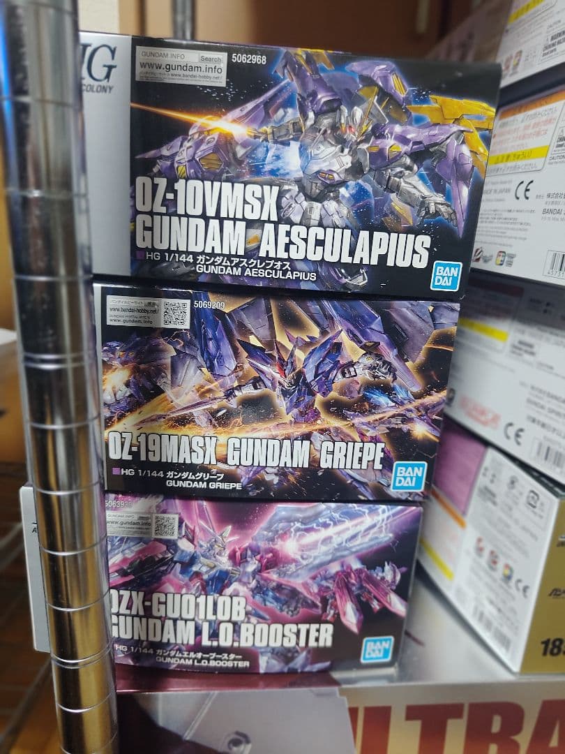 HG ガンダムグリープ ガンダムアスクレプオス　ガンダムエルオーブースター