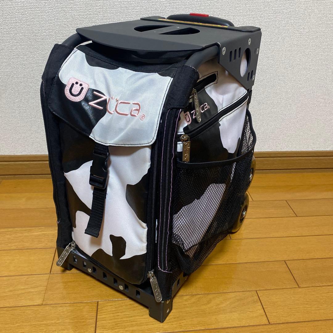 金欠緊急値下げ　ZÜCA キャリーカート 黒・白 牛柄　ビジネスバックセット