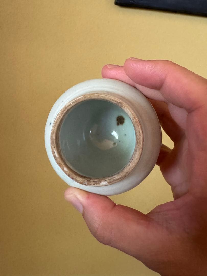 古伊万里　染付茶入　江戸時代　古美術