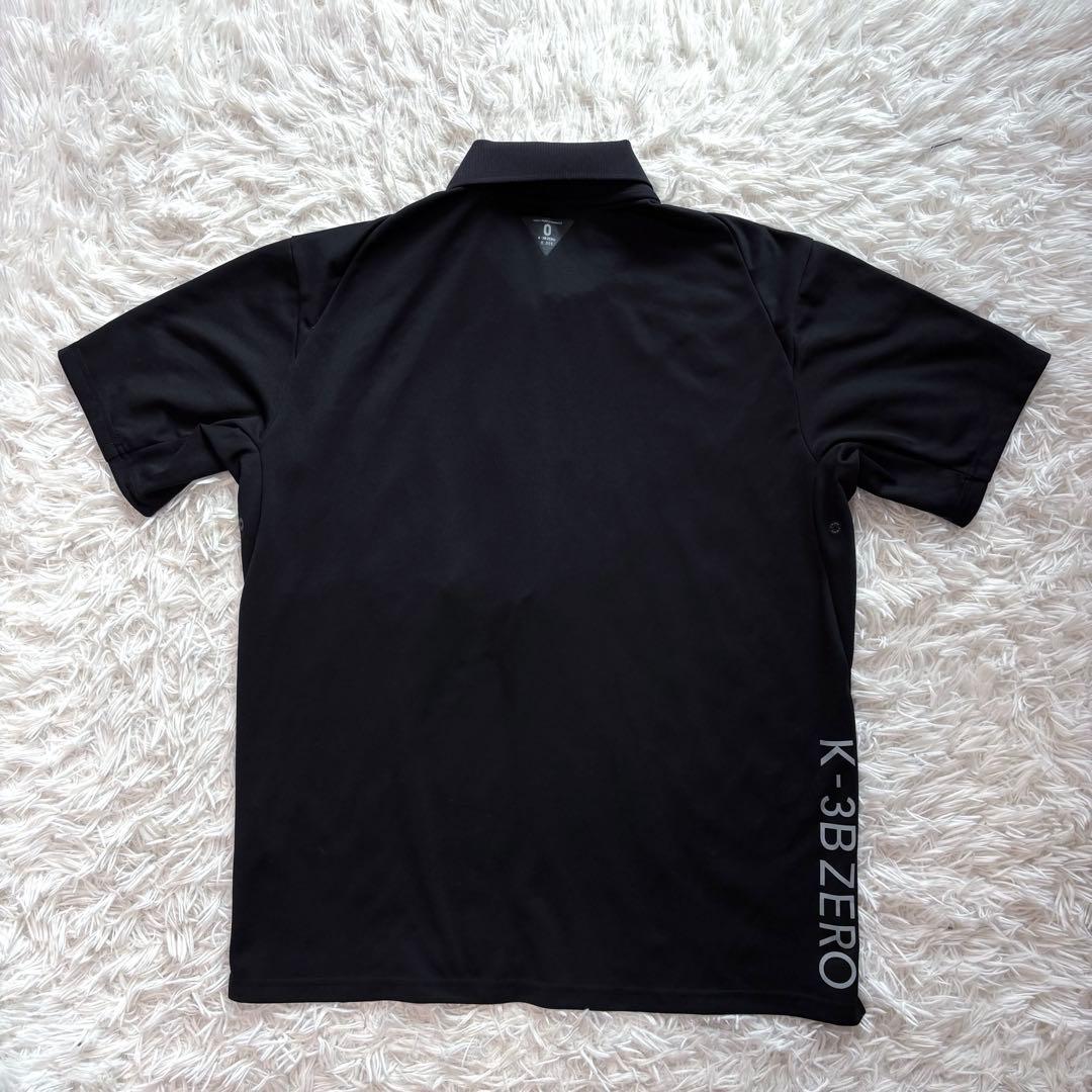 K-3B ZERO ポロシャツ ブラック 千場 ゴルフウェア ポケット