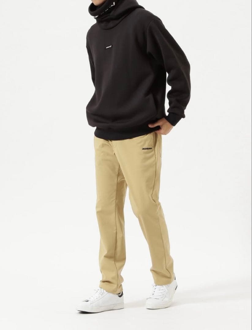 新品 パーリーゲイツ ジャックバニー エアシャット裏フリース防風パンツ(4)M