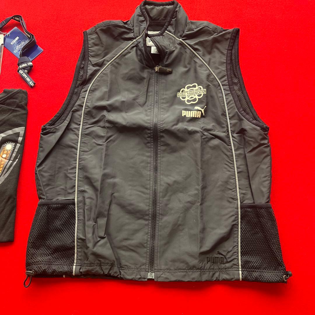 PUMA GLAY EXPO 2001 スタッフベスト＆Tシャツとグッズセット