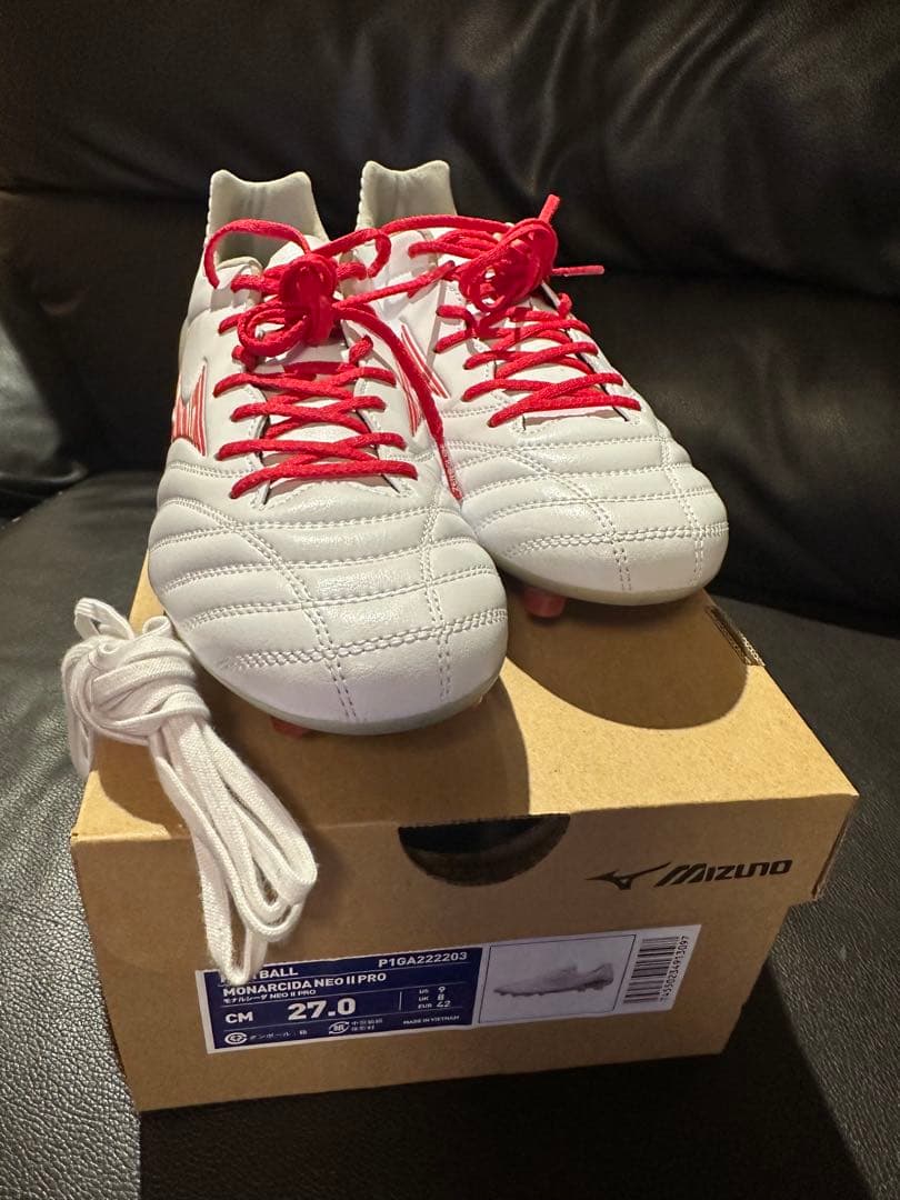 Mizuno モレリアネオ 2 27.0 cm ホワイト/レッド