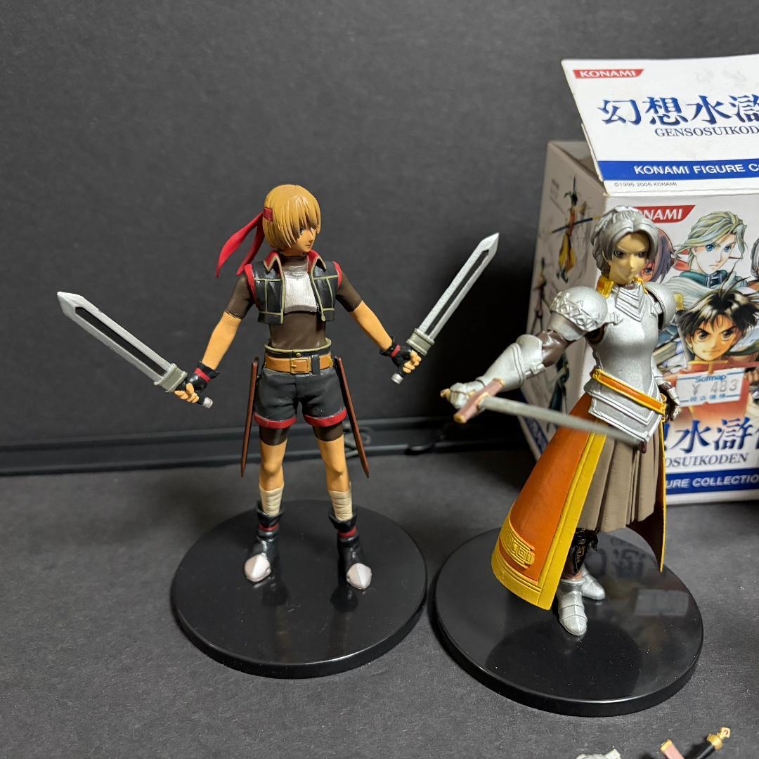 中古 幻想水滸伝 コナミ フィギュア コレクション5個 ヒューゴ クリス