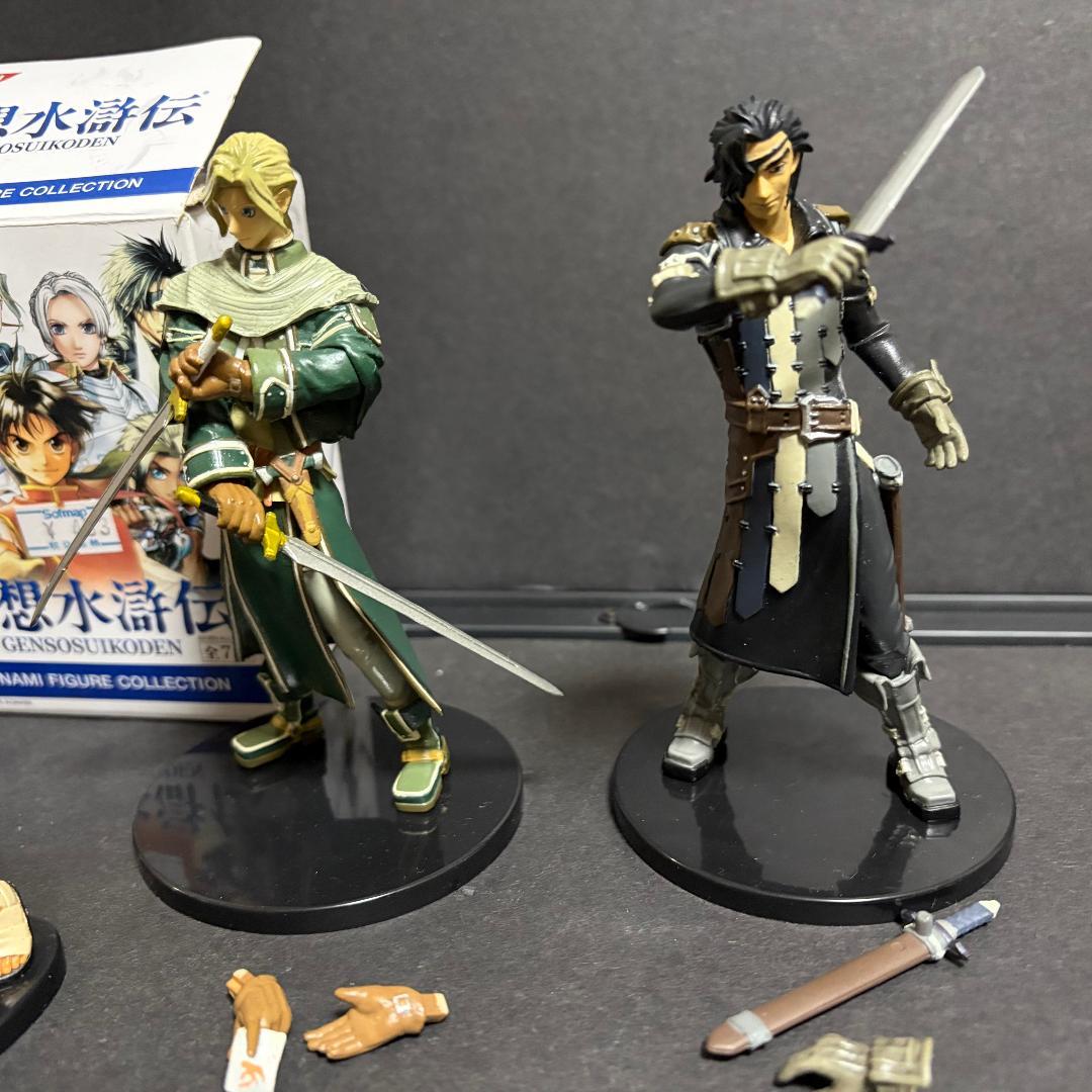 中古 幻想水滸伝 コナミ フィギュア コレクション5個 ヒューゴ クリス