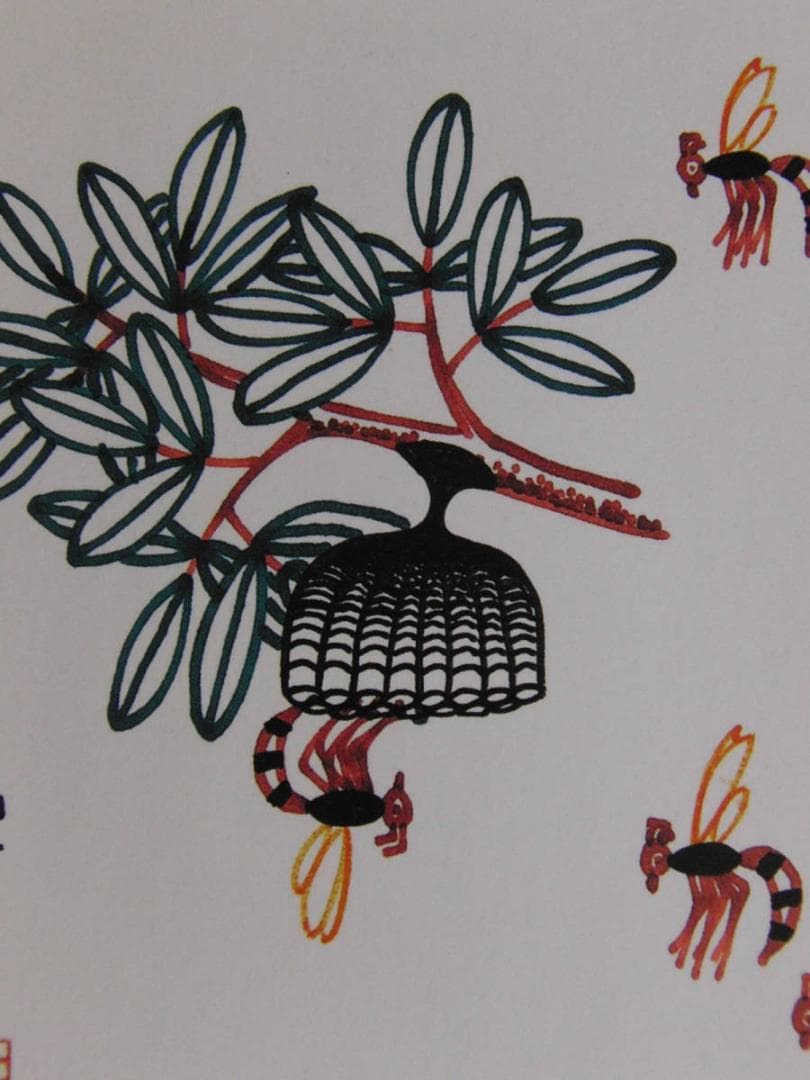 山下清、【蜂の巣】、希少な額装用画集より、美品、日本人画家、新品額装付