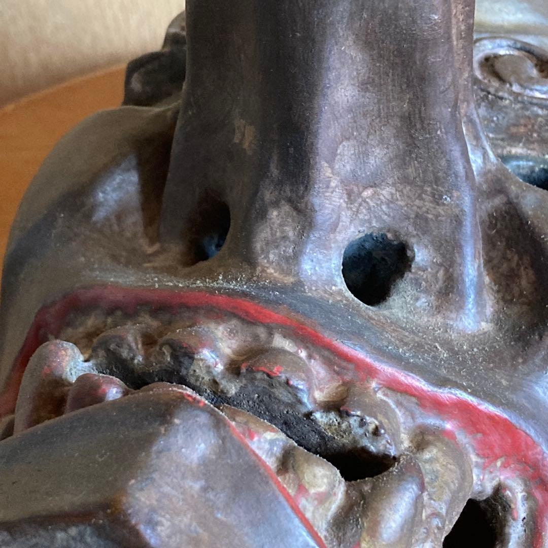 伝統的な日本の面 長い鼻　天狗