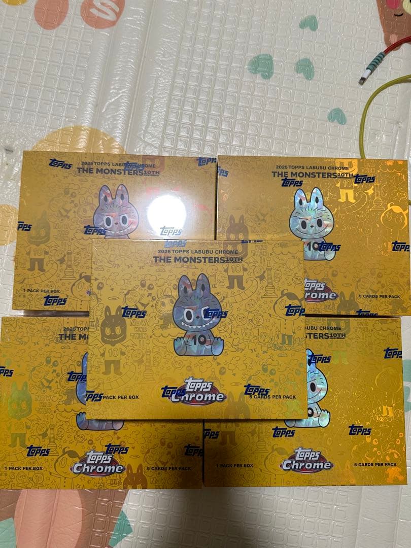 その他 2025 Topps Chrome Labubu 5 box