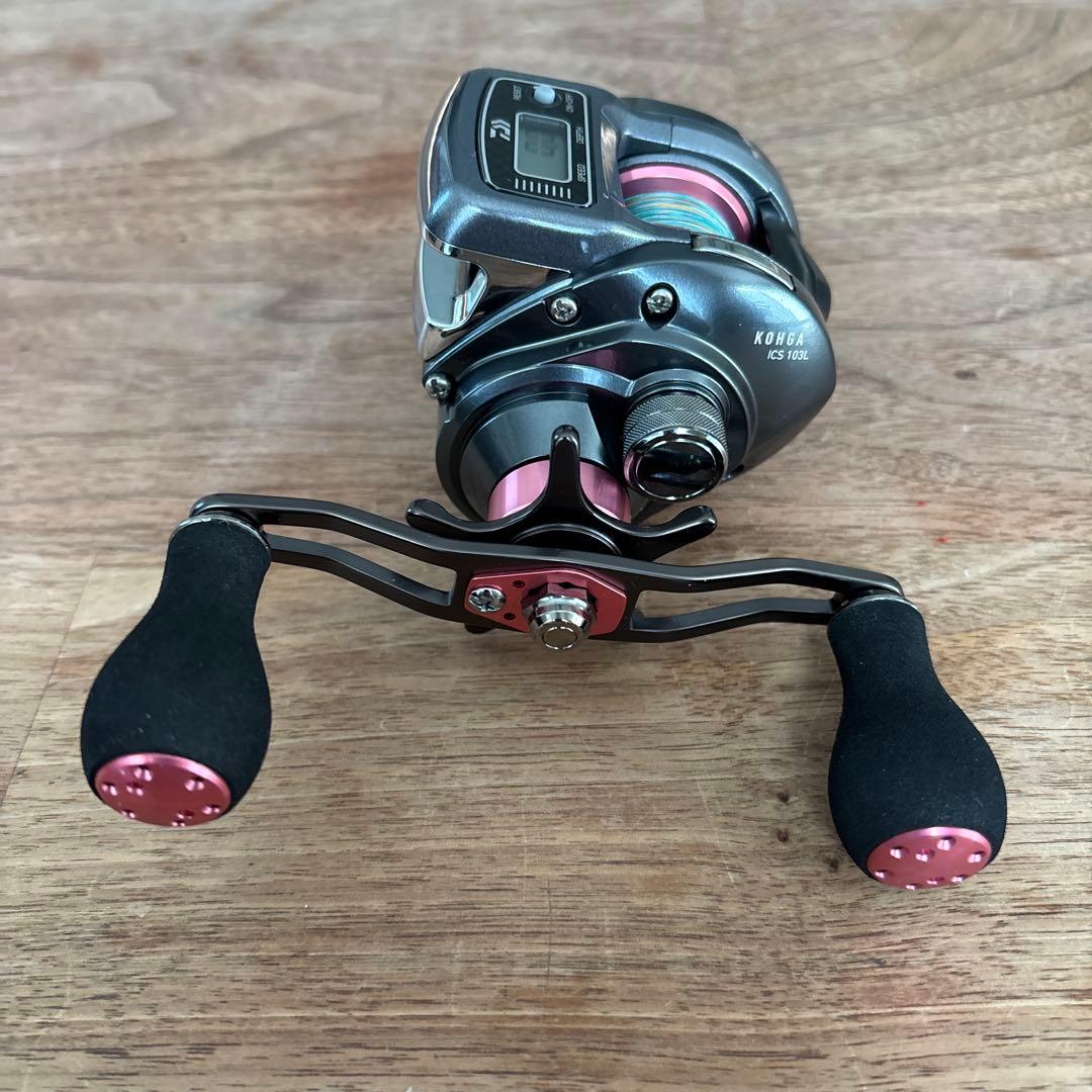 ダイワ　ラ紅牙 ICS　カウンター付き　リール　舟　船釣り　タイラバ　ジギング