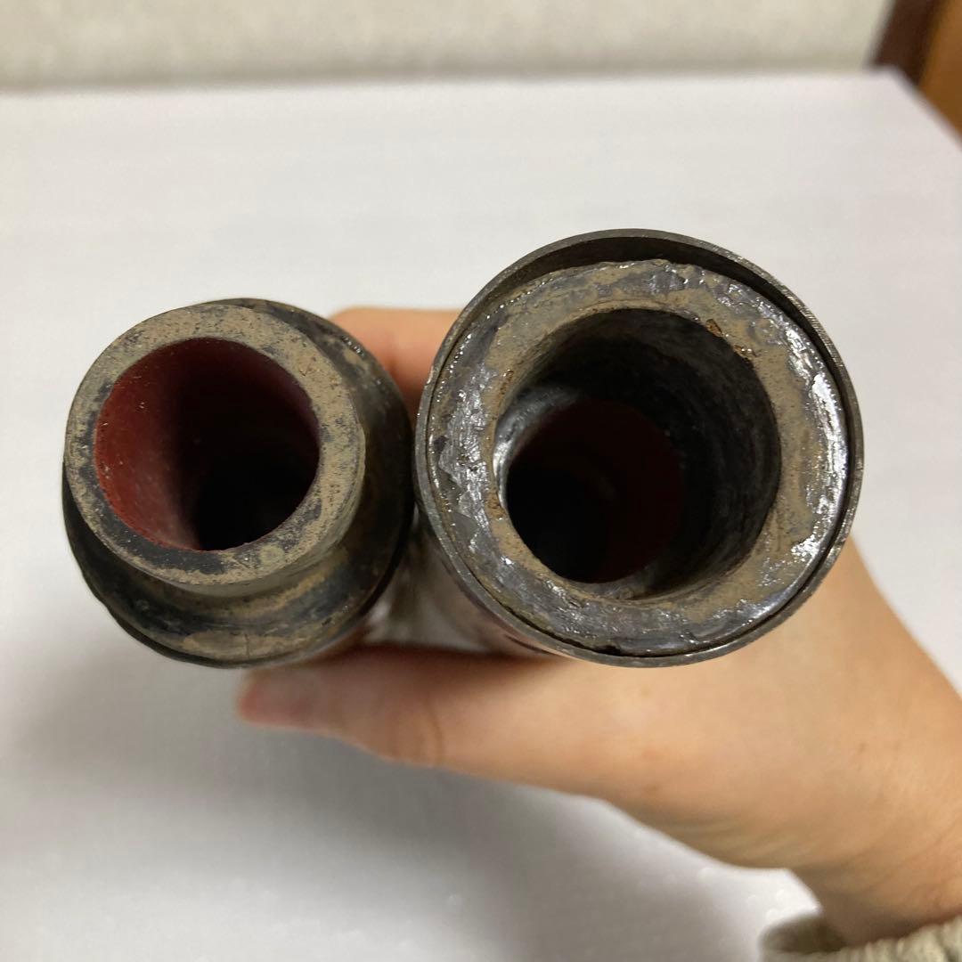 尺八 和楽器 竹製 延べ管 銘刻印入り 中継ぎ 古道具 骨董 ジャンク 現状渡し