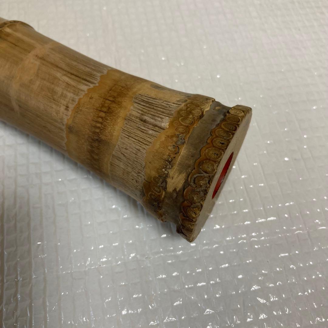 尺八 和楽器 竹製 延べ管 銘刻印入り 中継ぎ 古道具 骨董 ジャンク 現状渡し