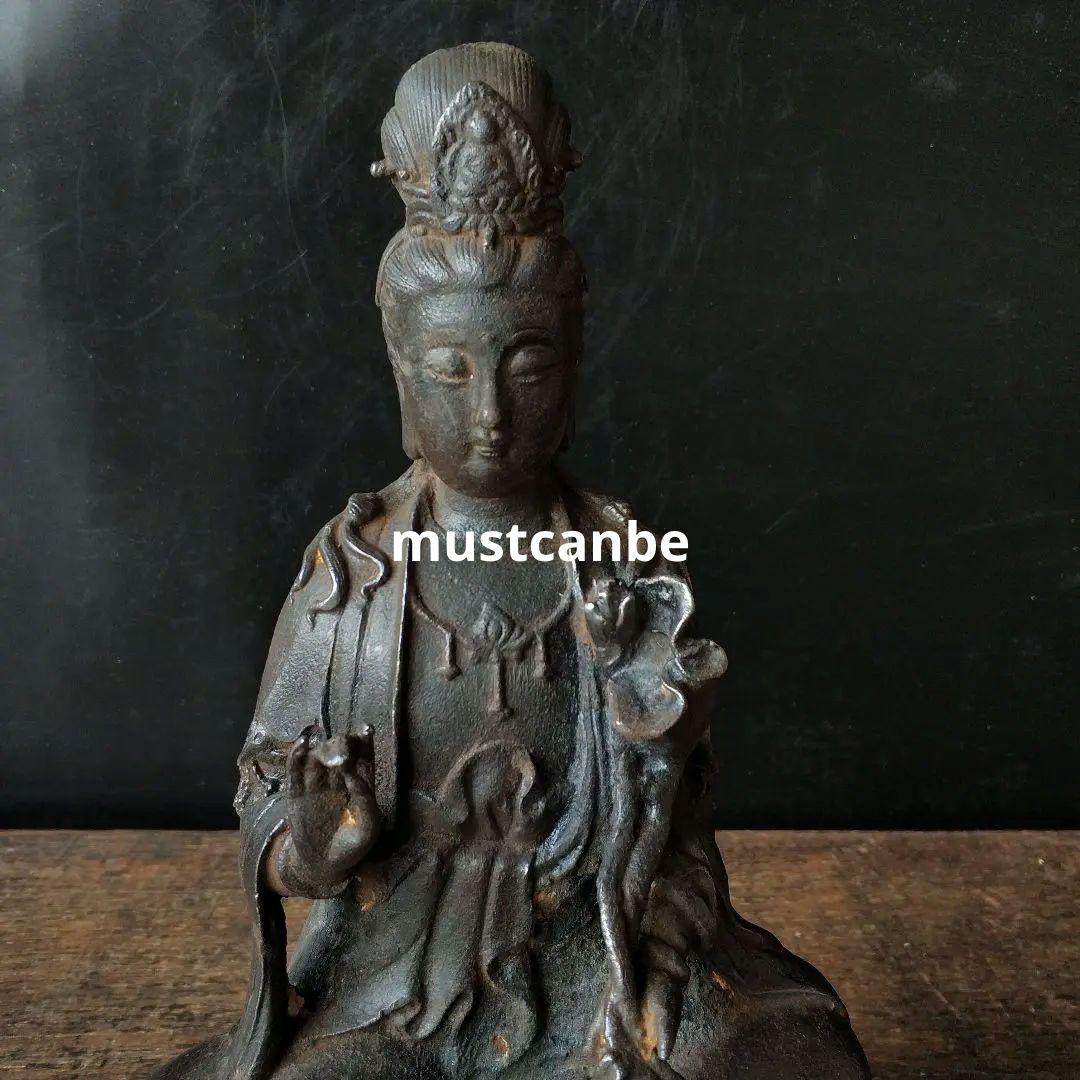 鉄器 鉄仏像 神像 鉄観音 普賢菩薩観音像 仏像 菩薩像 鎮宅 辟邪 招財 置物