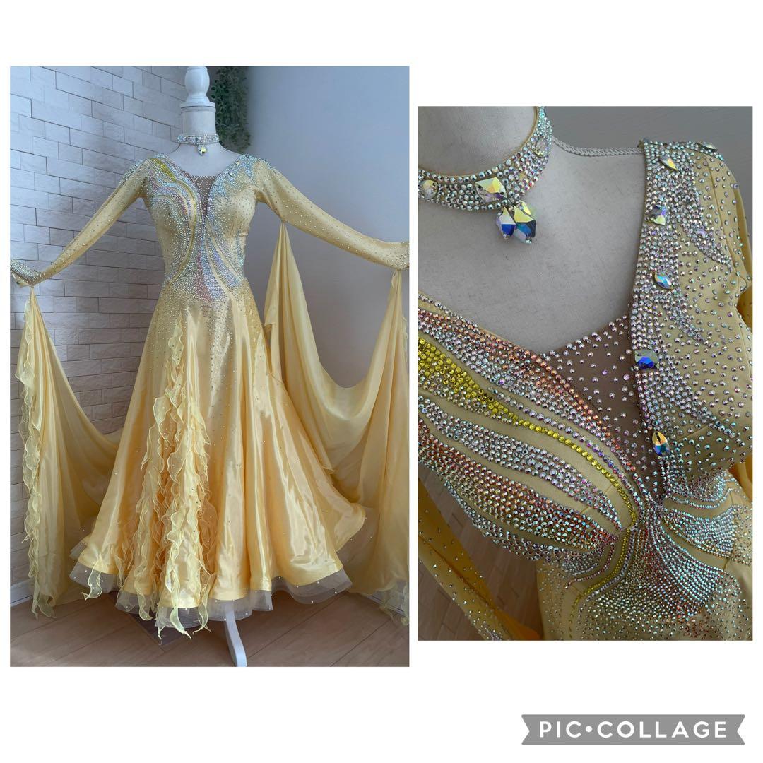 社交ダンス⭐️スタンダードドレス　オーダードレス　スワロフスキー