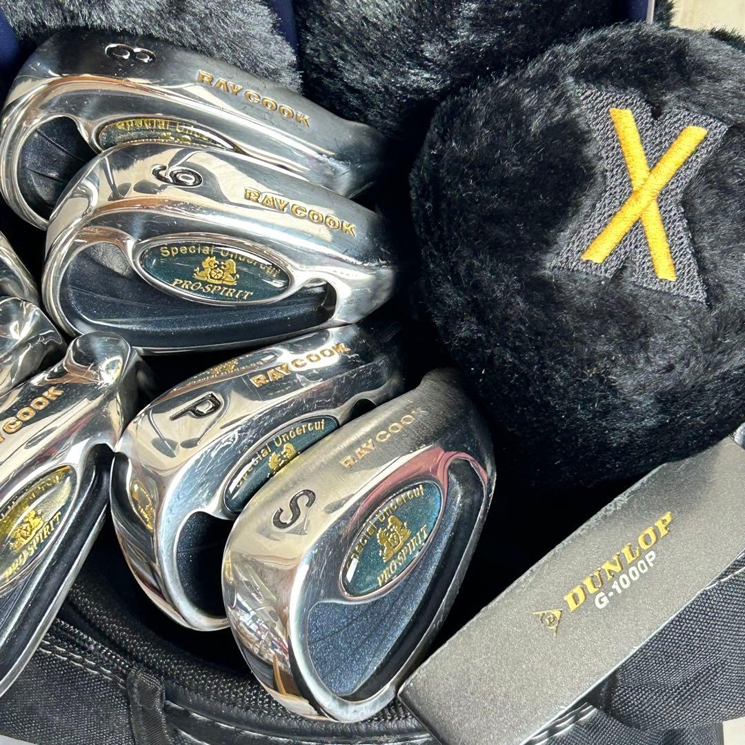【メンズ右】RAY COOK PRO-SPIRIT メンズゴルフセット　初心者