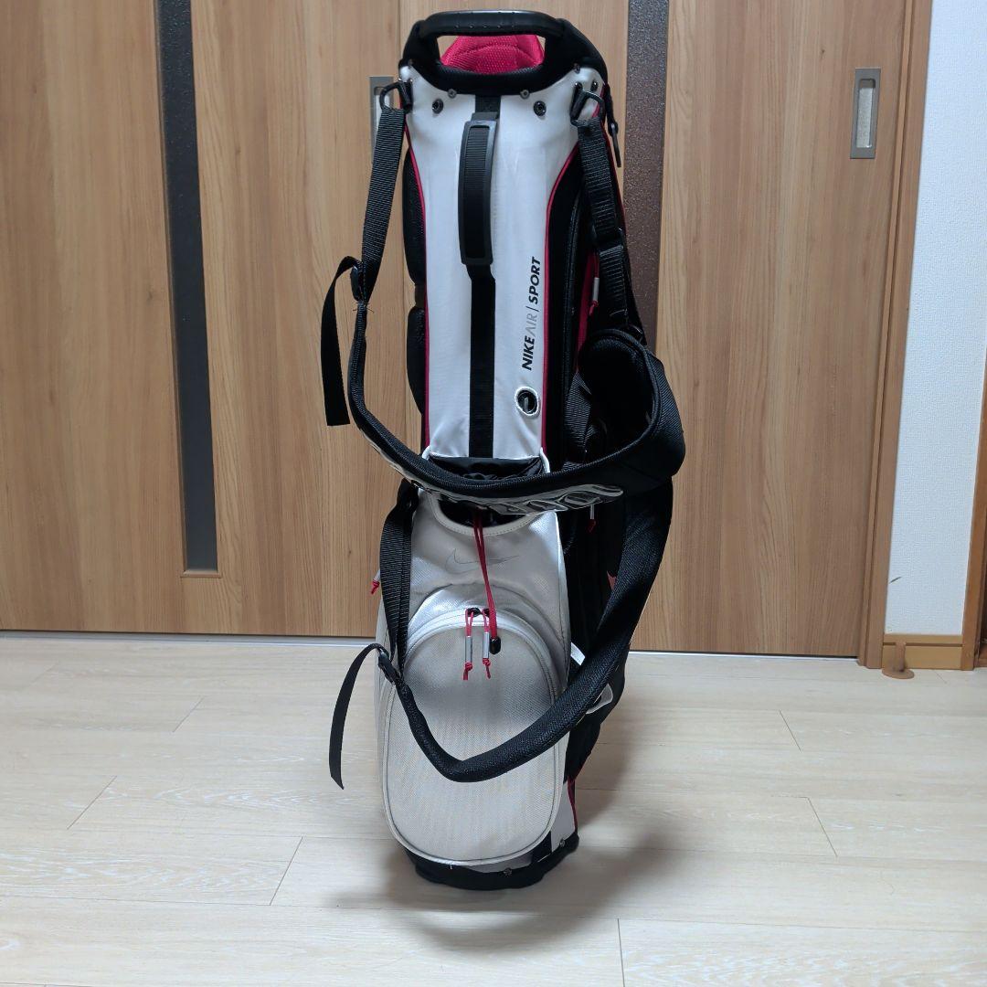 Nike キャディバッグ スタンド付き ブラック/ホワイト/レッド