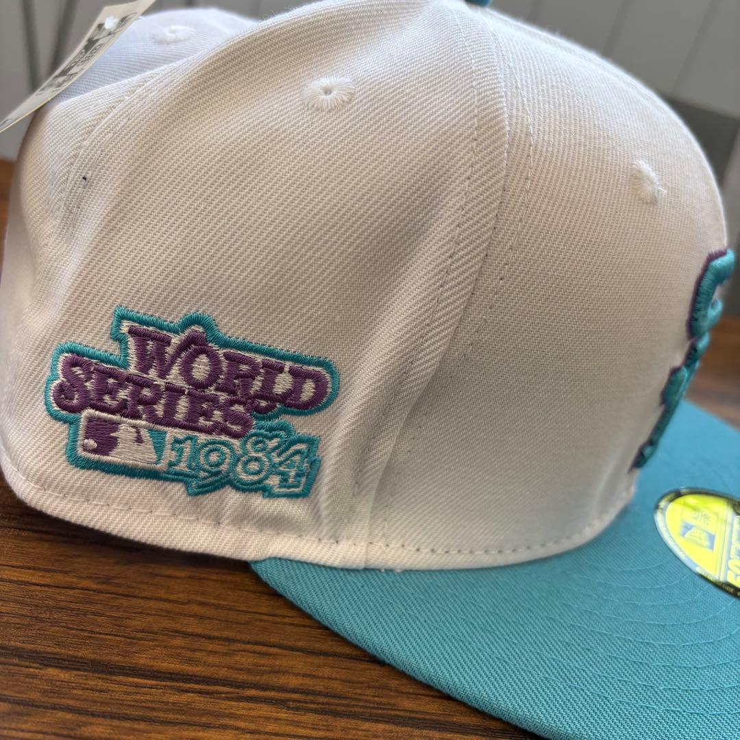 【SALE】MLBパドレスキャップ ホワイト/ターコイズ