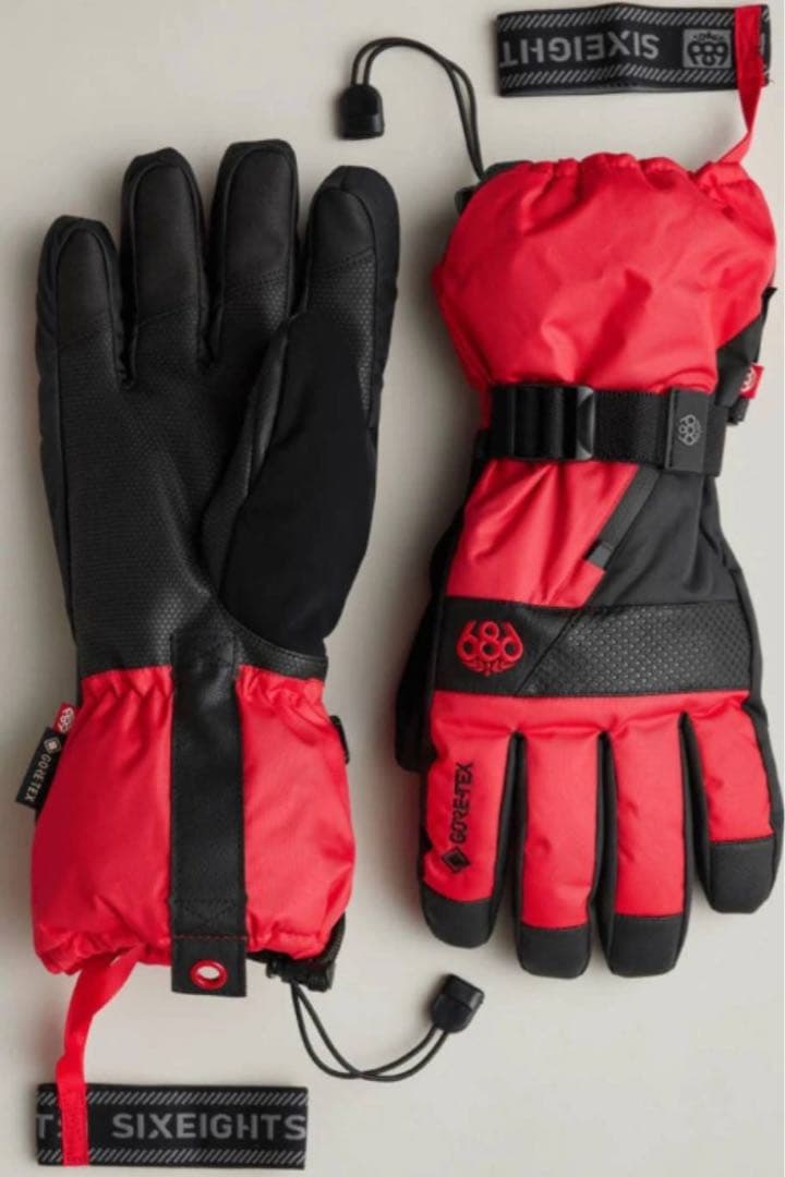 686 グローブ 赤黒